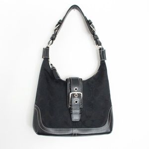 COACH Signature Hobo Shoulder Bag